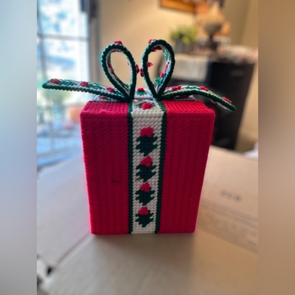 Kleenex Holder - Cross Stitched